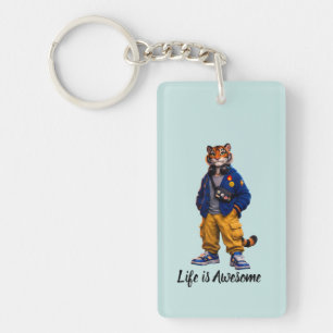 Llavero Tigre Genial en Arte de Ropa Urbana - Tigre de Est