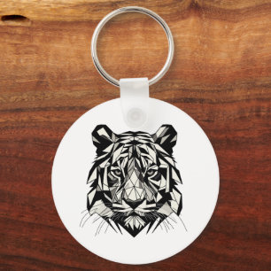 Llavero Tigre mirando