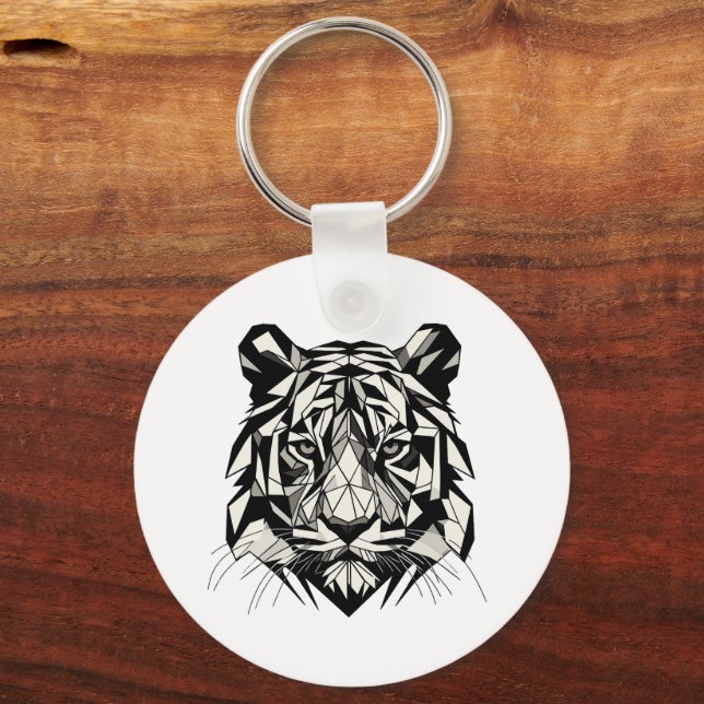 Llavero Tigre mirando (Anverso)