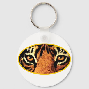 Llavero Tigres Ojos Oro El MUSEO Zazzle Regalos