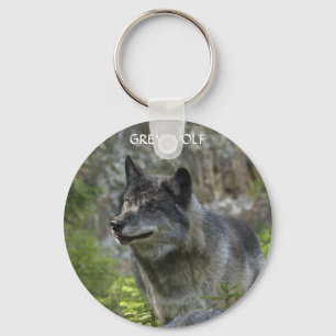 Llavero TIMBER WOLF Design Wildlife Art Key-chain