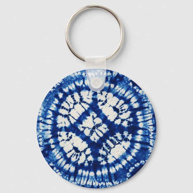 Llavero Tinte de Shibori South Seas Índigo Batik (Anverso)
