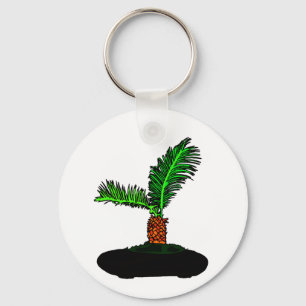 Llavero Tipo árbol gráfico de los bonsais de la palma de