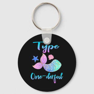 Llavero Tipo Maravilloso Tipo 1 Diabetes Ropa de Sensibili