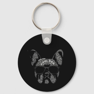 Llavero Tipografía de Bulldog Francés