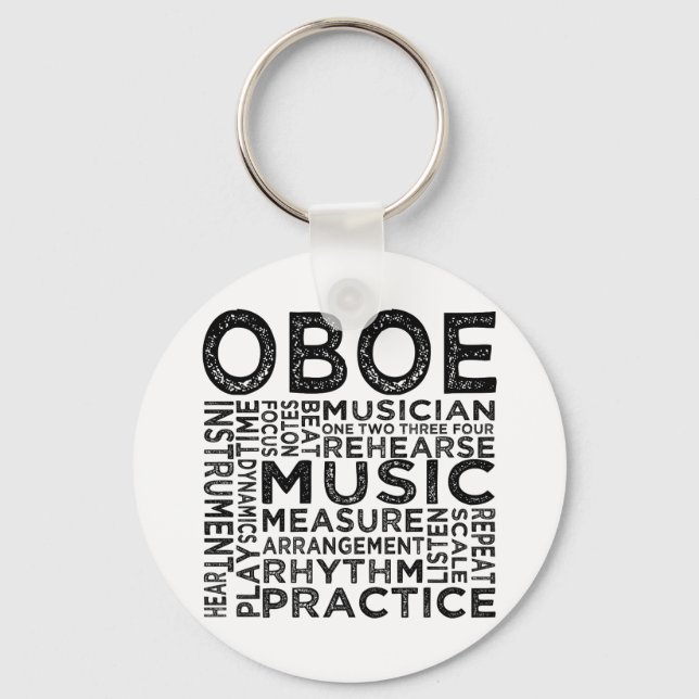 Llavero Tipografía de Oboe (Anverso)