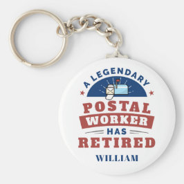 Llavero Tipografía de trabajador de oficina de correos jub