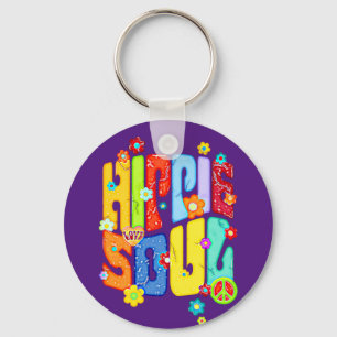 Llavero Tipografía divertida - HIPPIE SOUL 1