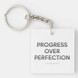 Llavero Tipografía moderna progreso sobre texto de perfecc