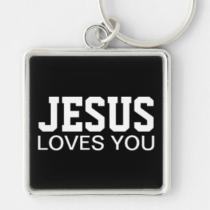 Llavero Tipografía Motivacional Jesús Te Ama