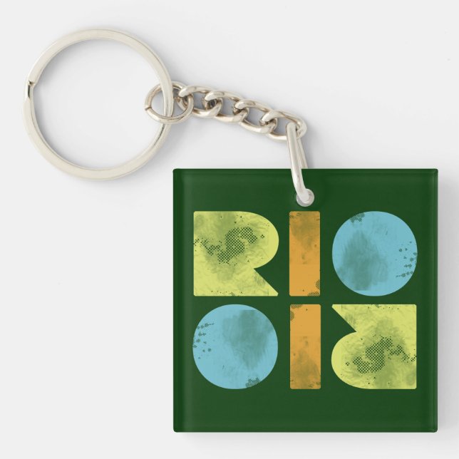 Llavero Tipografía Río para las llaves (Frente)