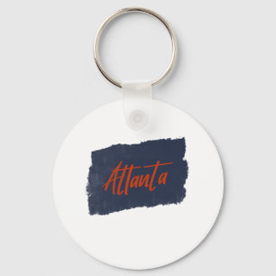 Llavero Tipografía roja manuscrita de Atlanta