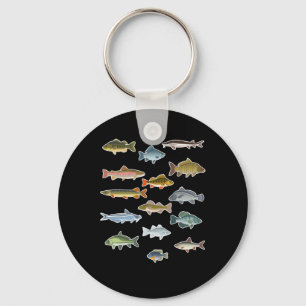 Llavero Tipos de pesca de peces de agua dulce