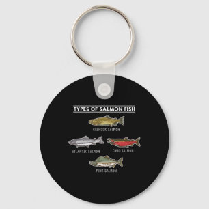 Llavero Tipos de salmón para la pesca de salmón