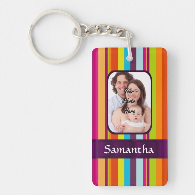 Llavero Tira de caramelo multicolor (Frente)