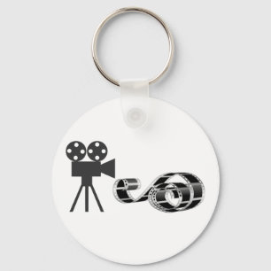 Llavero Tira de película y cámara de película
