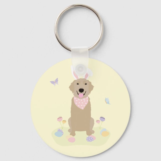 Llavero Tirador de oro de conejo de Pascua (Anverso)