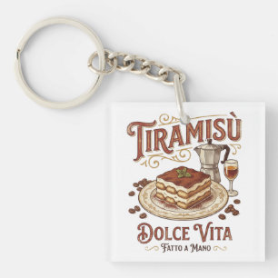 Llavero Tiramisú Dolce Vita Postre Italiano 