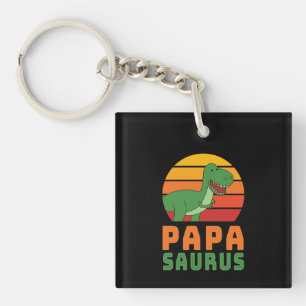 Llavero Tirannosaurus Rex Papasaurus Dinosaurio Día del Pa