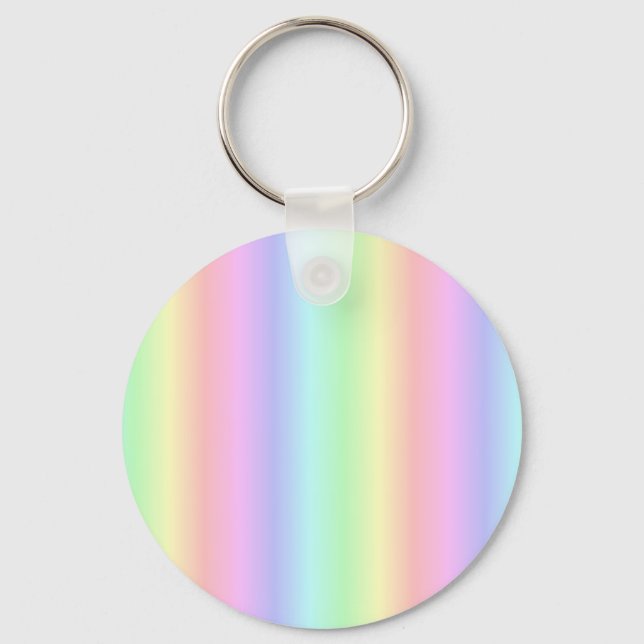 Llavero Tiras de Arcoíris Pastel - Patrón (Anverso)