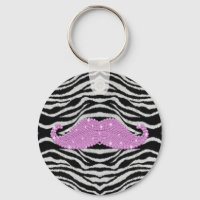 Tiras De Cebra Y Mustache De Lluvia Rosa