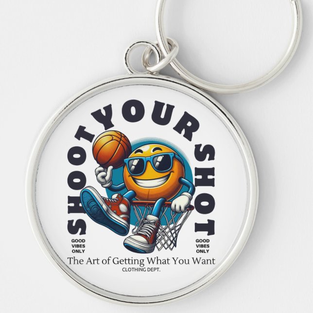 Llavero Tiro de Baloncesto (Frente)