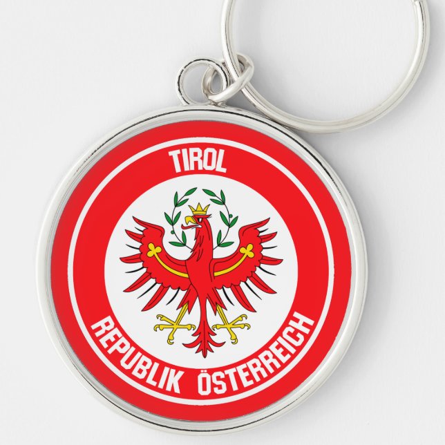 Llavero Tirol redonda Emblema (Frente)