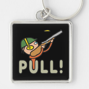 Llavero Tiroteo con trampa de pichón de arcilla