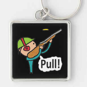 Llavero Tiroteo con trampa de pichón de arcilla