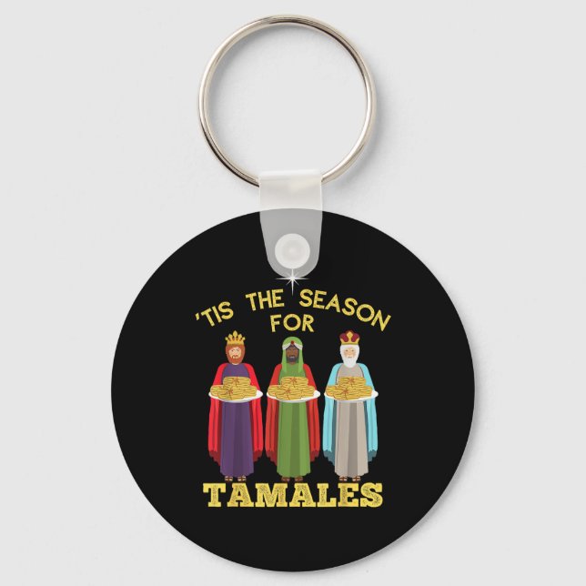 Llavero Tis Season For Tamales Funny Mexican Christmas (Anverso)