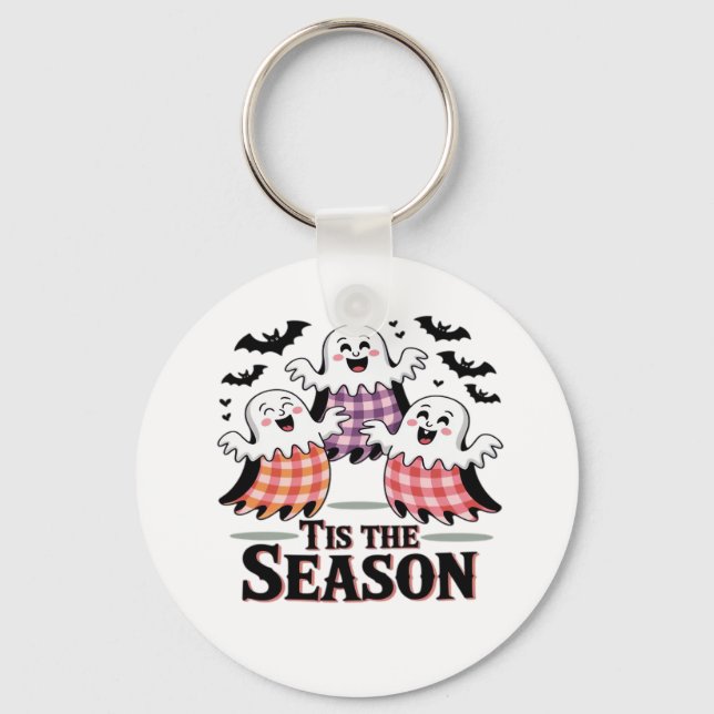 Llavero Tis The Season Checkered Halloween (Anverso)