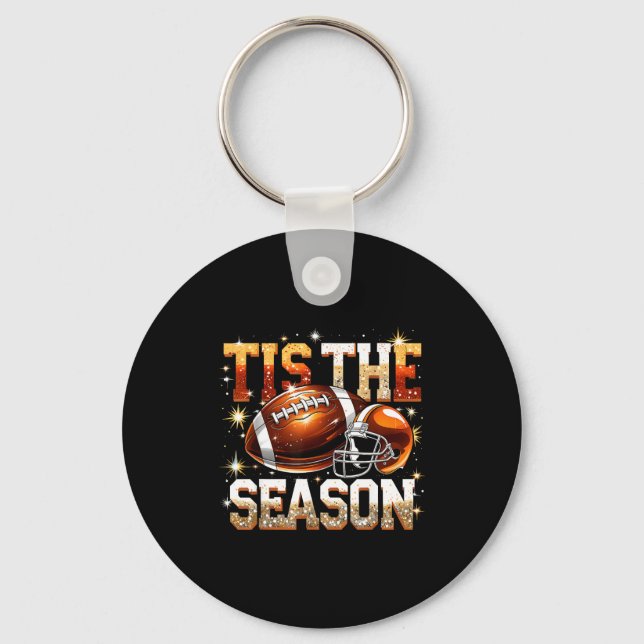 Llavero Tis The Season Football Lovers Helmet Srts Fan Gif (Anverso)
