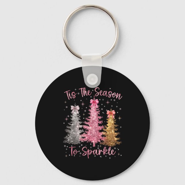 Llavero Tis The Season Sparkle Christmas Tree Xmas Women G (Anverso)