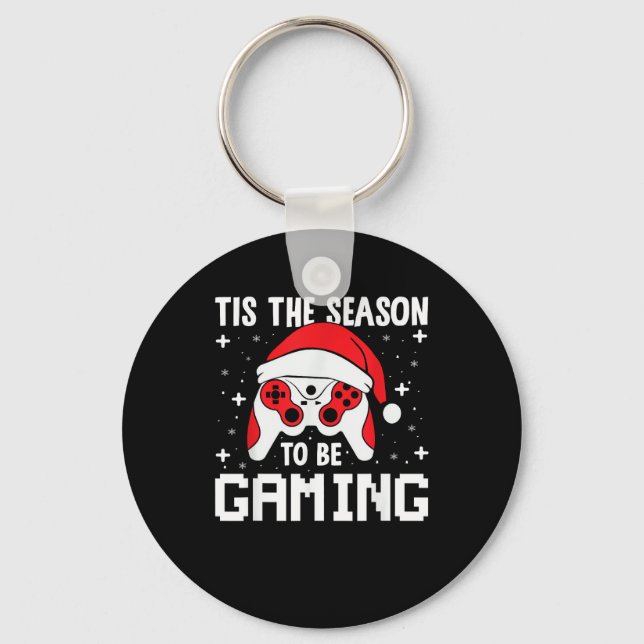 Llavero Tis The Season To Gaming Christmas Gamer Heartbeat (Anverso)