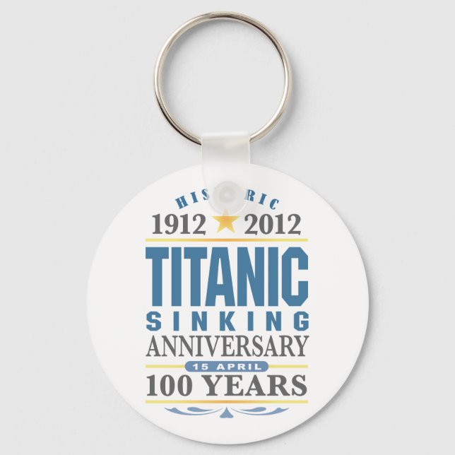 Llavero Titanic Hundiendo 100 Aniversario (Anverso)
