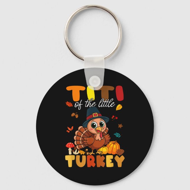 Llavero Titi Of The Little Turkey Thanksgiving Baby Shower (Anverso)