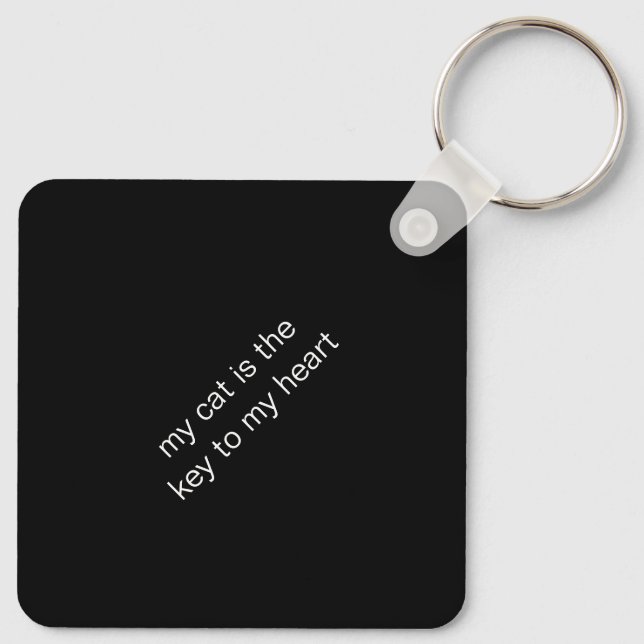 Llavero titular de la clave del símbolo de lovecats (Reverso )