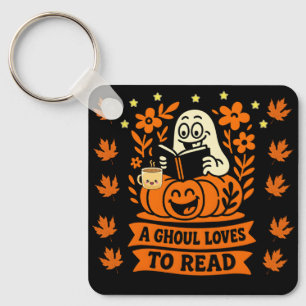 Llavero Título: A Ghoul le encanta leer Bookworm Gi Hallow