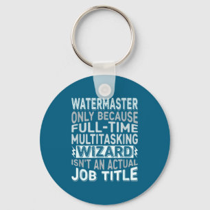 Llavero Título de trabajo de mago Cita - Divertido Waterma