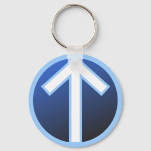 Llavero Tiwaz Teiwaz Tyr Warrior Rune