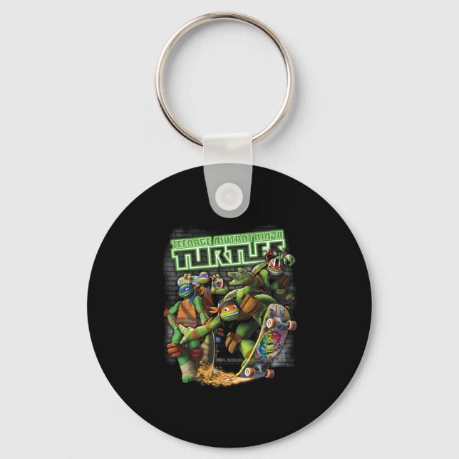 Llavero Tmnt Ninjas Patinaje Neon (Anverso)