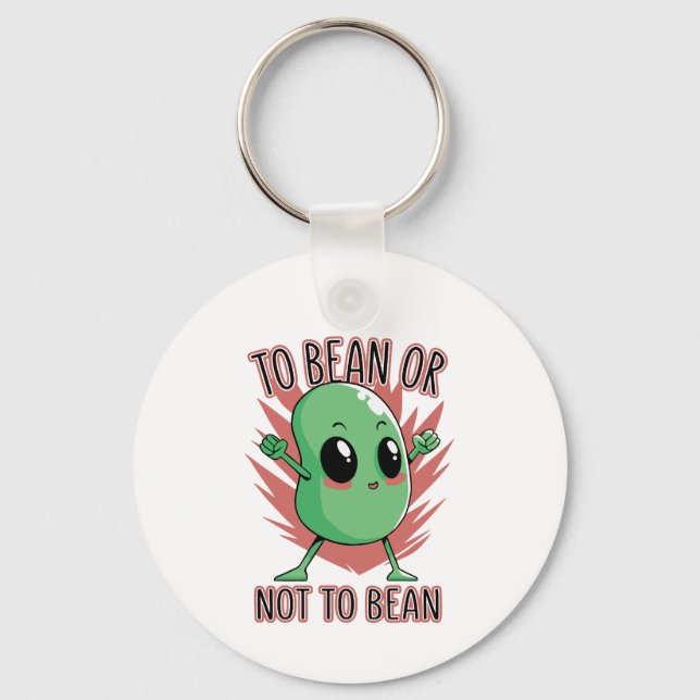 Llavero To bean or not to bean (Anverso)