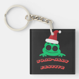 Llavero Toad-ally Festivo Sapo de Navidad _ Divertido Rega