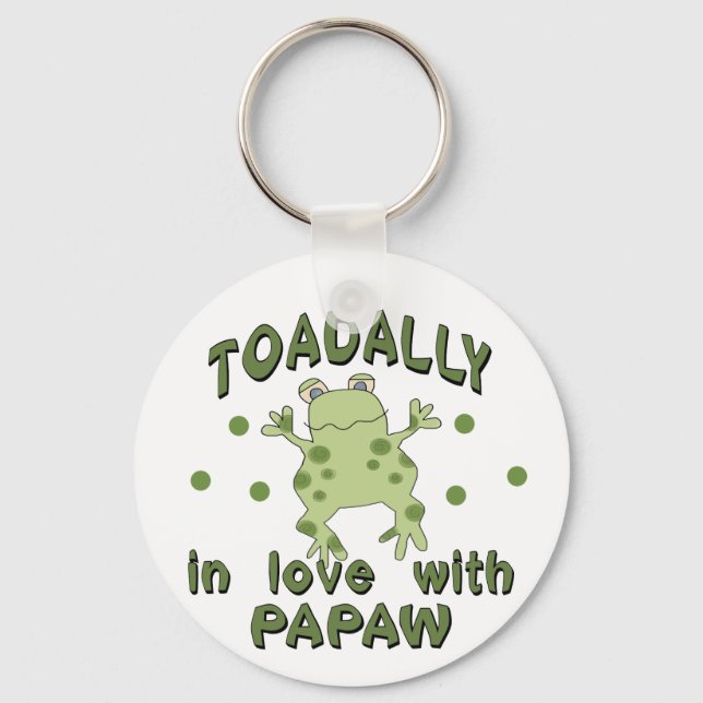 Llavero TOADALMENTE Amo a la rana Papaw (Anverso)