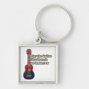 Llavero Toca la guitarra como si no hubiera mañana. retro