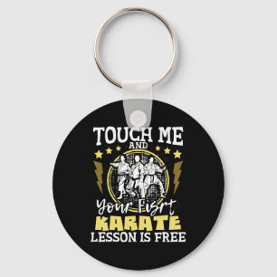 Llavero Tócame y tu primera lección de karate es gratis -