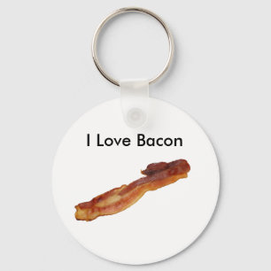Llavero tocino, amo a Bacon