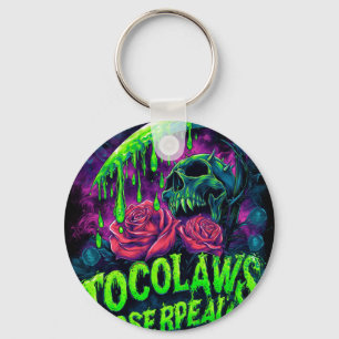Llavero TOCOCLAWS Segador Calavera Limo Rosa Horror