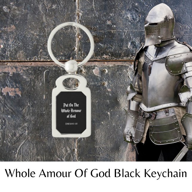 Llavero Toda La Amor De Dios Negro Keychain (Whole Amour Of God Black Keychain)