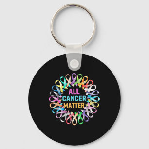 Llavero Todas las cintas coloridas del cáncer Conciencia d